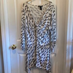 Grace Elements XL feather print tunic top